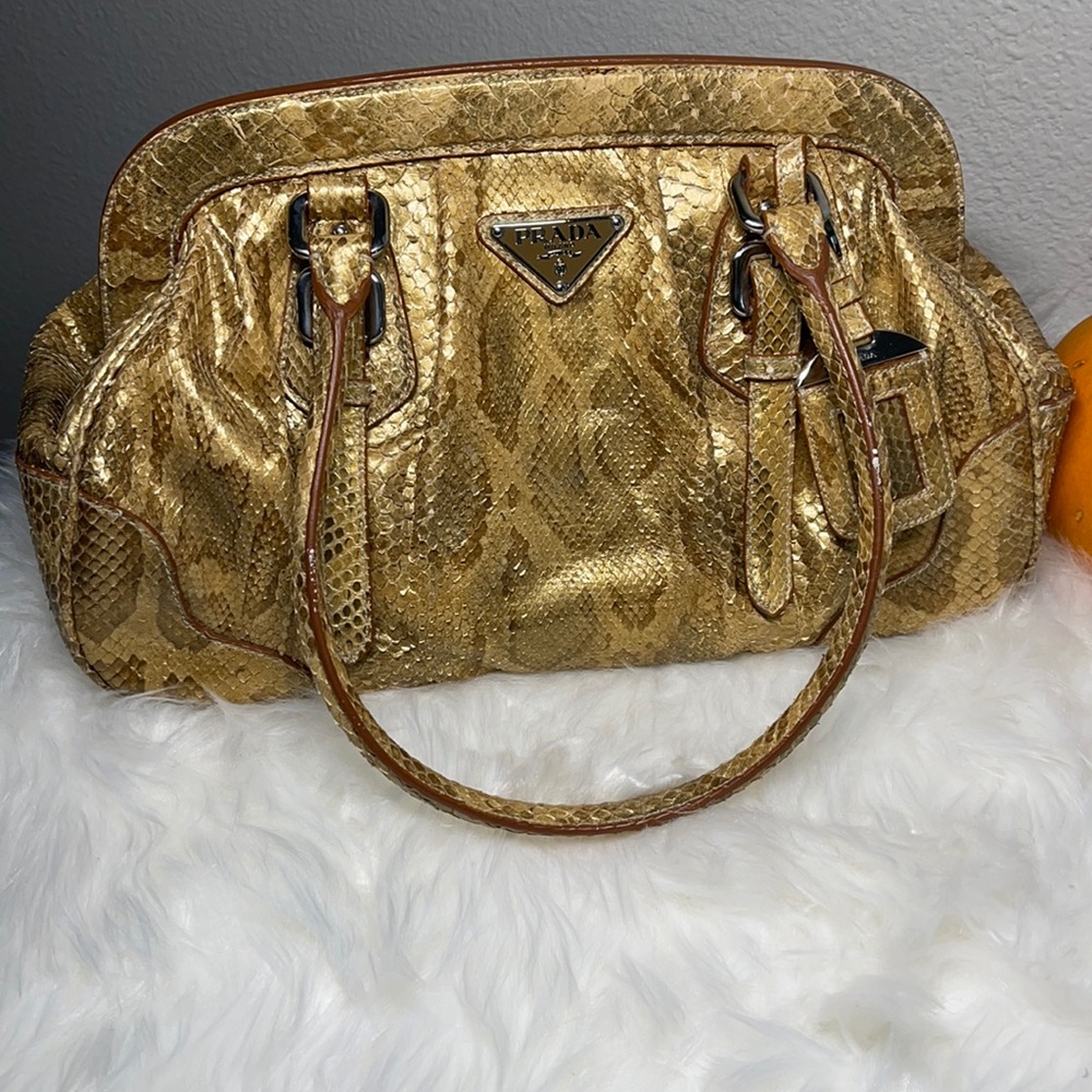 ✨PRADA Pitone Frame Bag w/ Tags - Picture 2 of 12